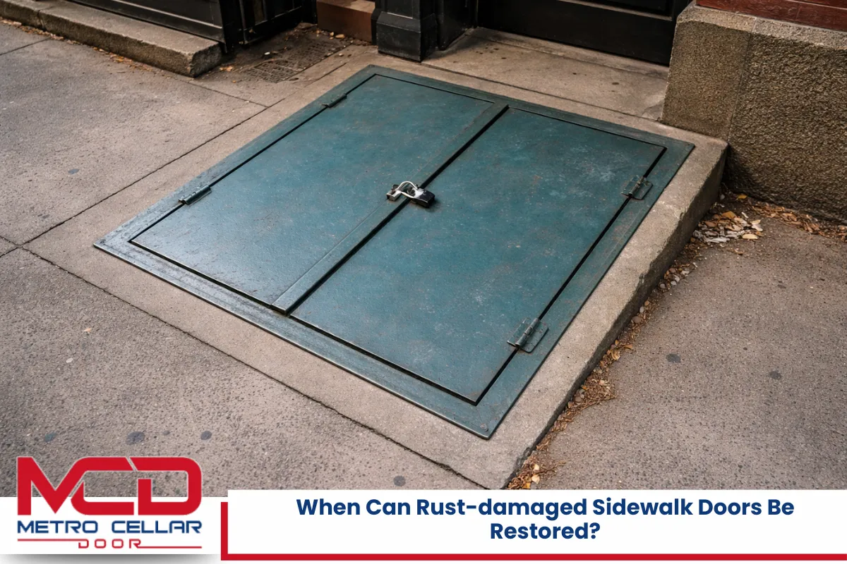 When Can Rust-damaged Sidewalk Doors Be Restored