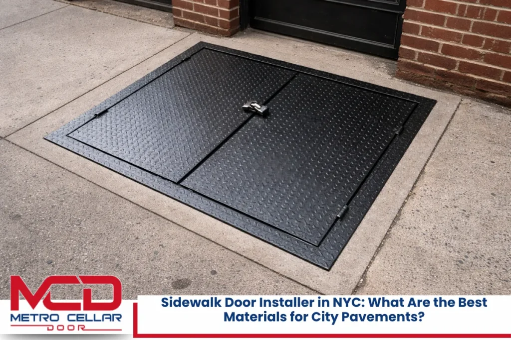 Sidewalk Door Installer in NYC What Are the Best Materials for City Pavements