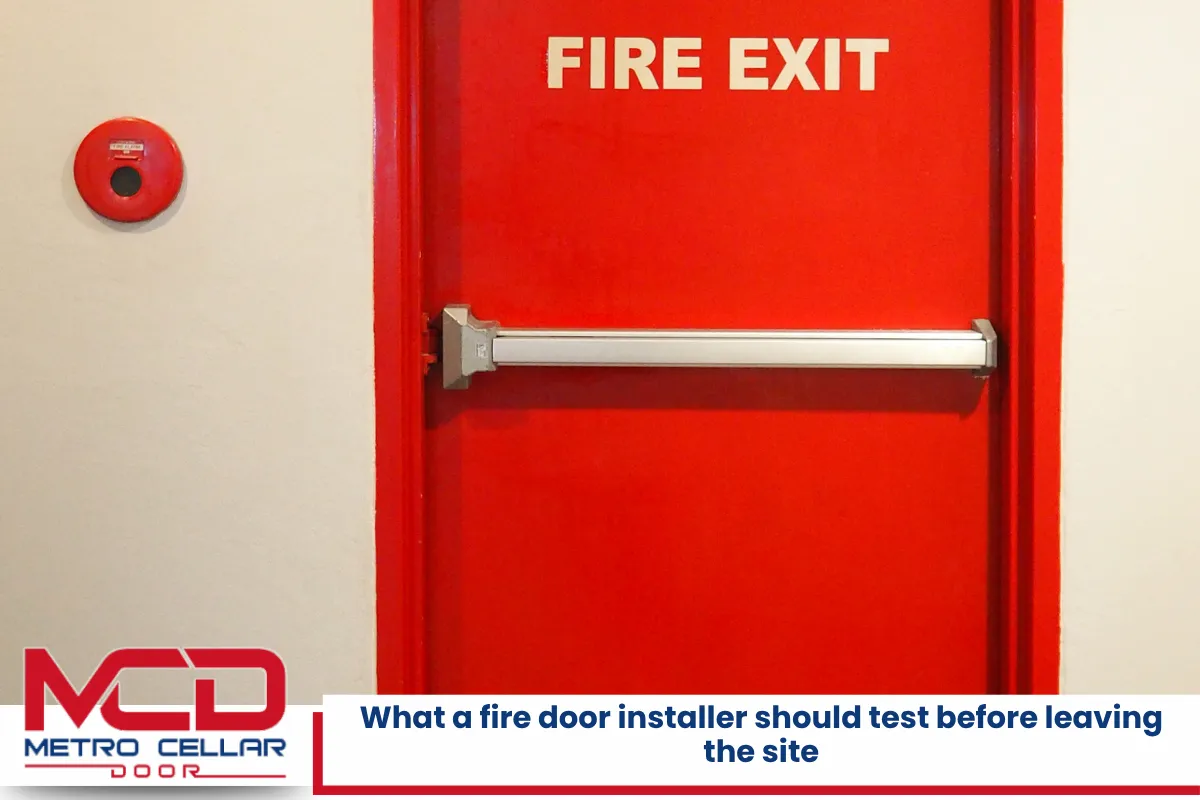 What a fire door installer should test before leaving the site