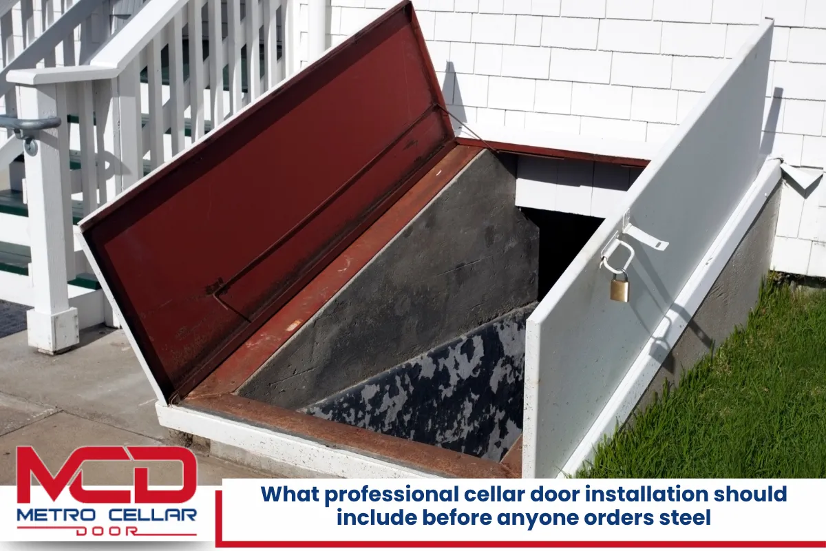 What professional cellar door installation should include before anyone orders steel