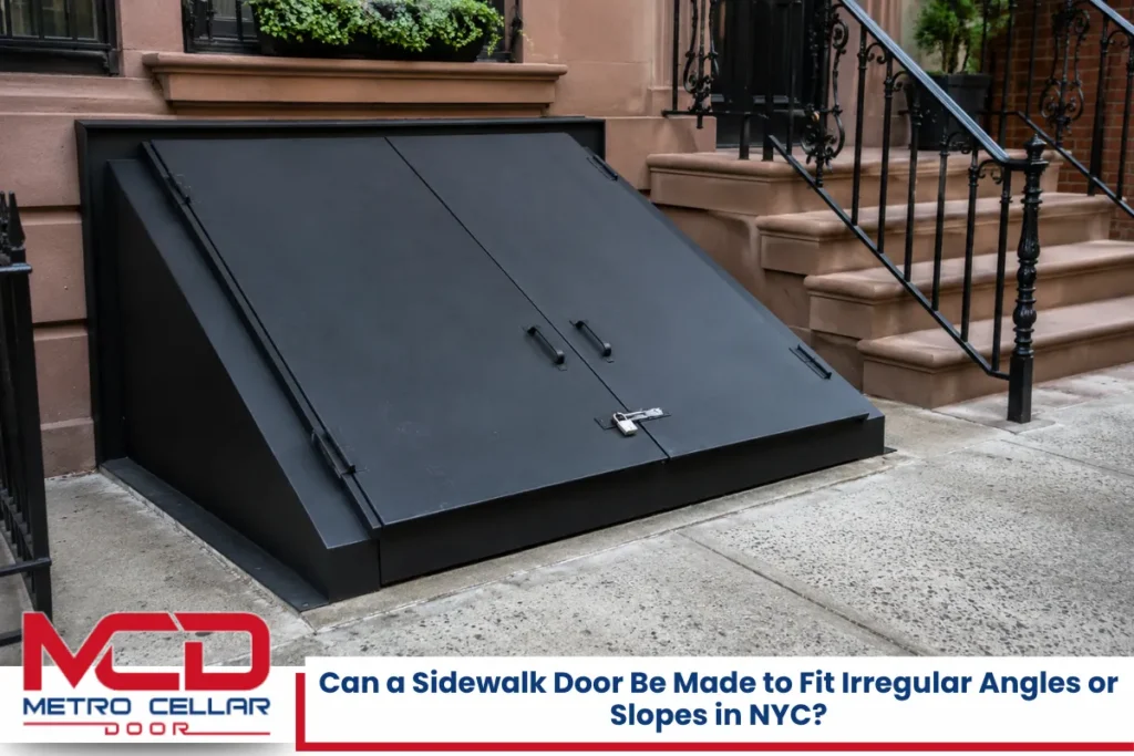 Can a Sidewalk Door Be Made to Fit Irregular Angles or Slopes in NYC?